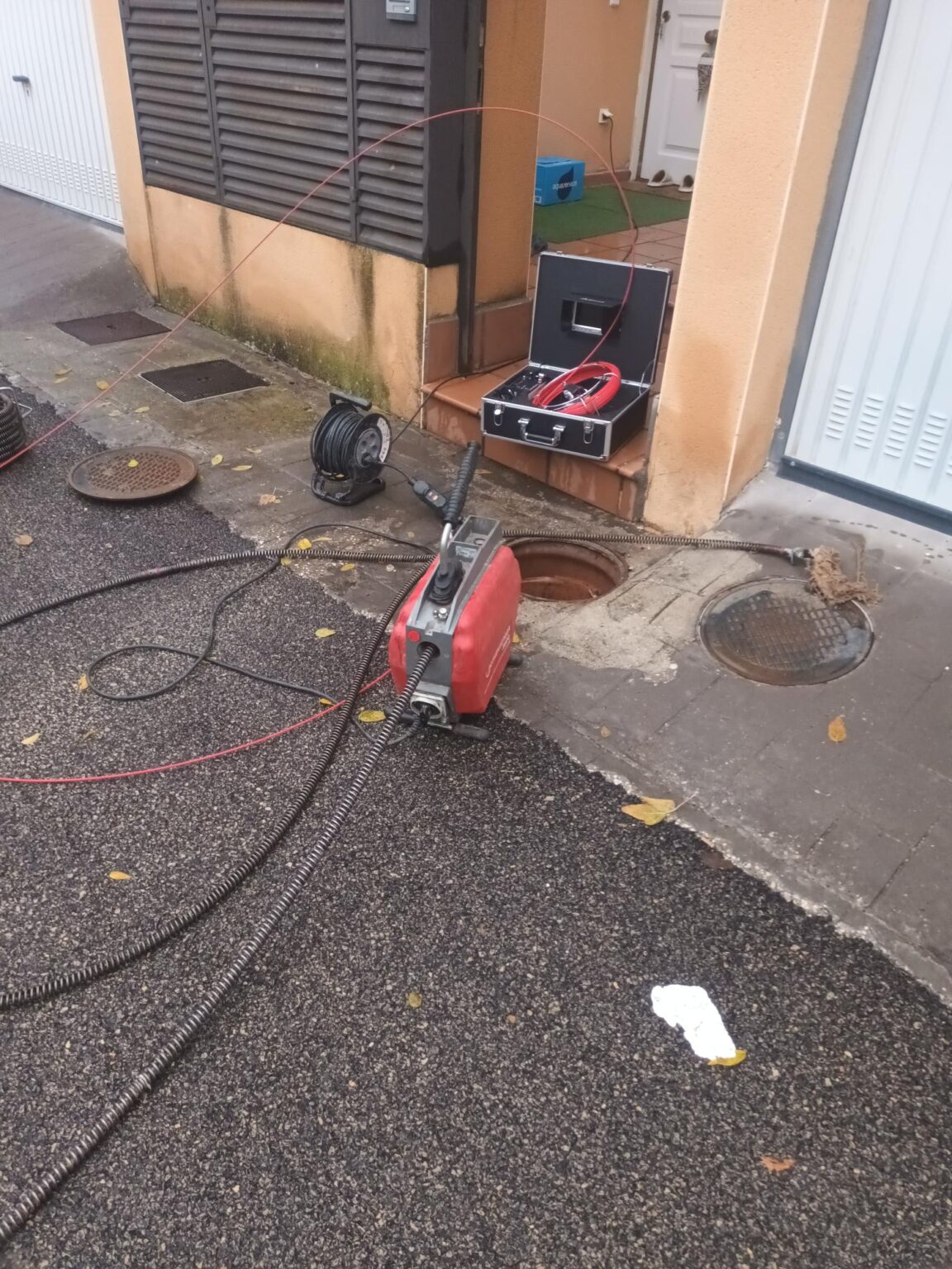 informe gráfico tras la inspección con cámara TV en una empresa del Corredor.